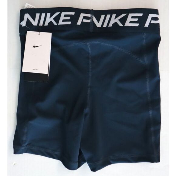 Nike Pro 365 CZ9831-478 Women's Sz S Armory Blue DRI-Fit 5" Compression Shorts - Picture 2 of 8